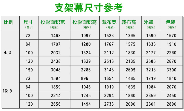 商教版投影幕 电动幕布 支架幕 手拉自锁幕 商教版电动幕 180寸16比9